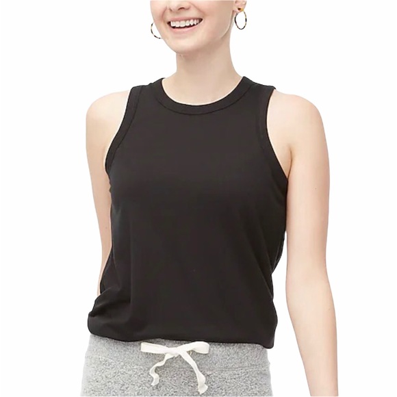 J. CREW Tie Back Tank Black Ultra Soft Fabric NWT - Picture 9 of 9